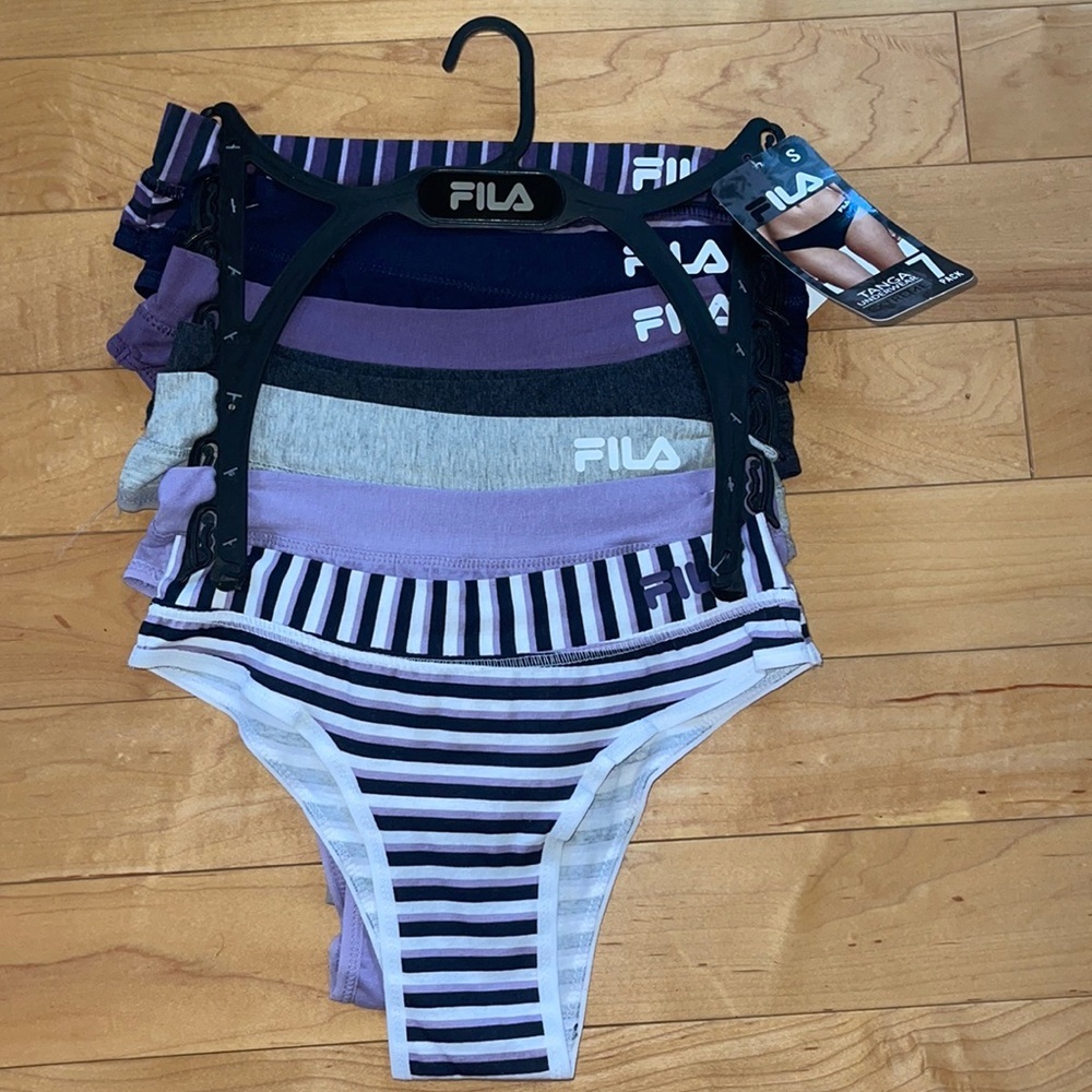 FILA Mulled Grape Combo 7 Packs Ladies Tanga Size S